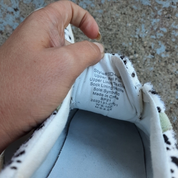 🌟 Madewell sidewalk low-top sneakers in spatter-painted calf hair size 10 - Picture 5 of 5